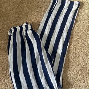Acacia Striped Silk Pants